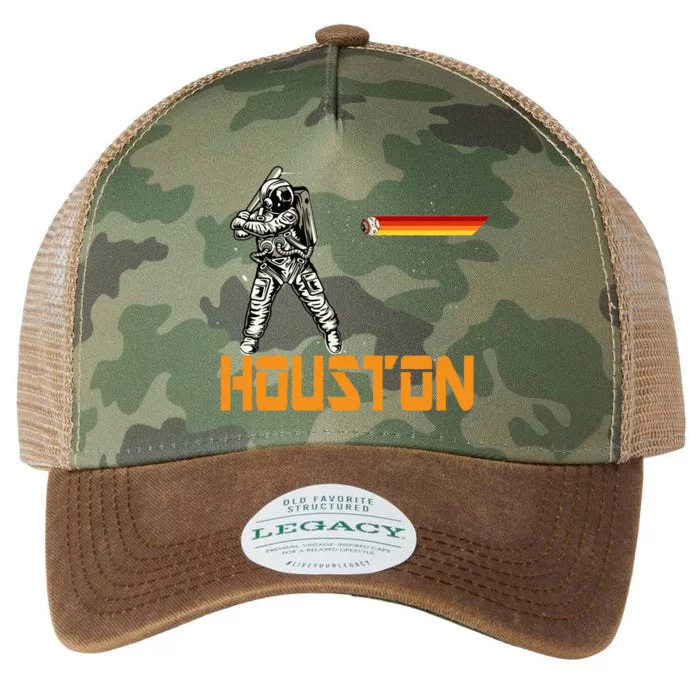 Houston Baseball A Space City Baseball And Vintage Astronaut Legacy Tie Dye Trucker Hat