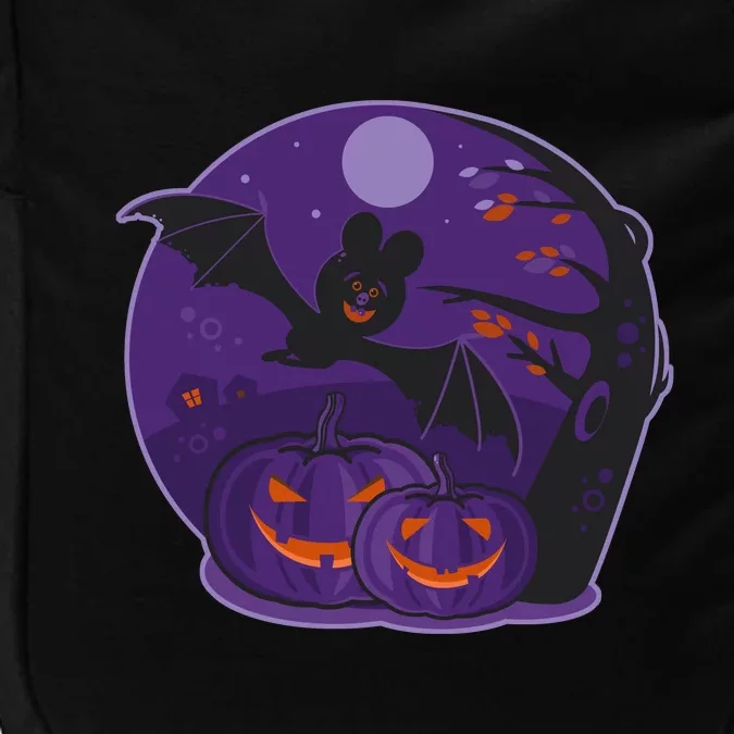 Halloween Bat and Pumpkins Impact Tech Backpack