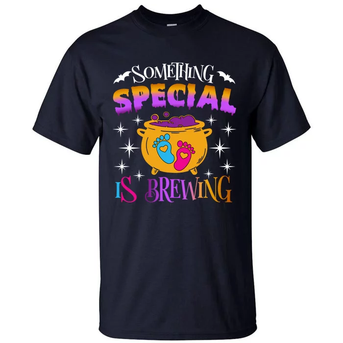 Halloween Baby Announcement Something Special Is Brewing Tall T-Shirt