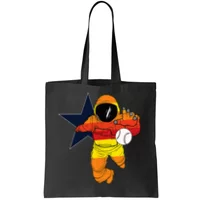 Houston Baseball Space City Astronaut Texas Flag Zip Tote Bag