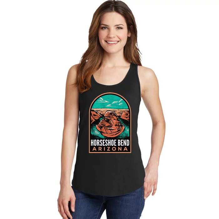 Horseshoe Bend Arizona Vintage Ladies Essential Tank