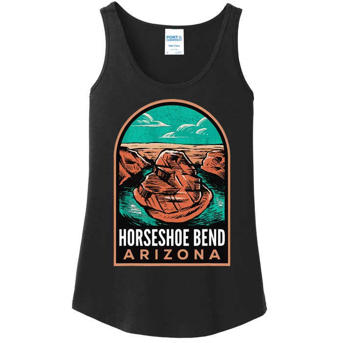 Horseshoe Bend Arizona Vintage Ladies Essential Tank