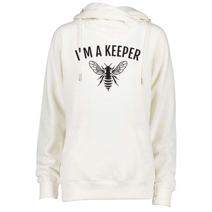 Honey Bee Apiarist Funny Beekeeping Beekeeper Womens Funnel Neck Pullover Hood