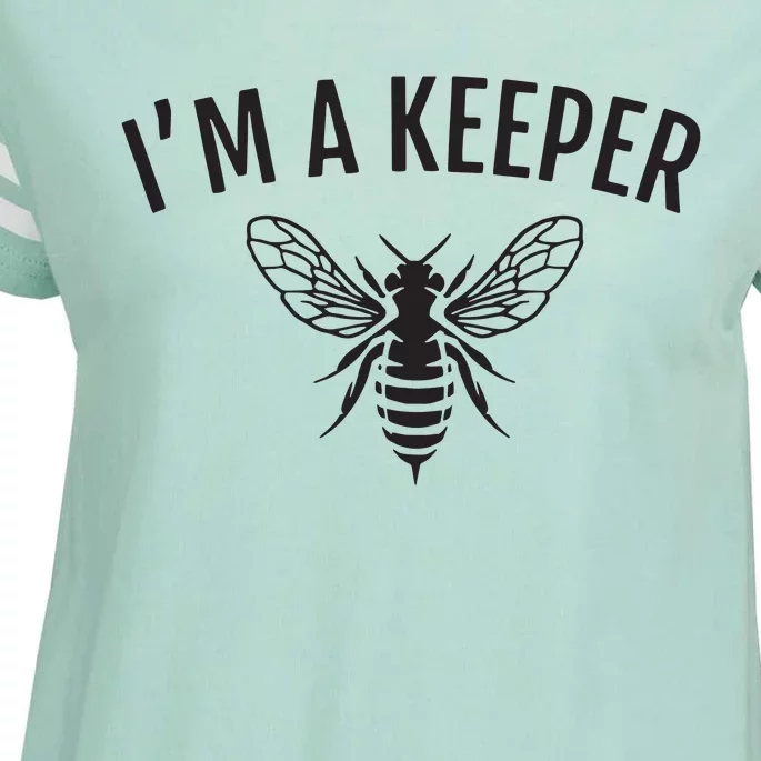 Honey Bee Apiarist Funny Beekeeping Beekeeper Enza Ladies Jersey Football T-Shirt