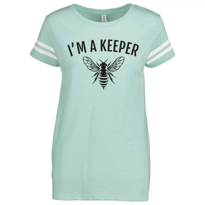 Honey Bee Apiarist Funny Beekeeping Beekeeper Enza Ladies Jersey Football T-Shirt