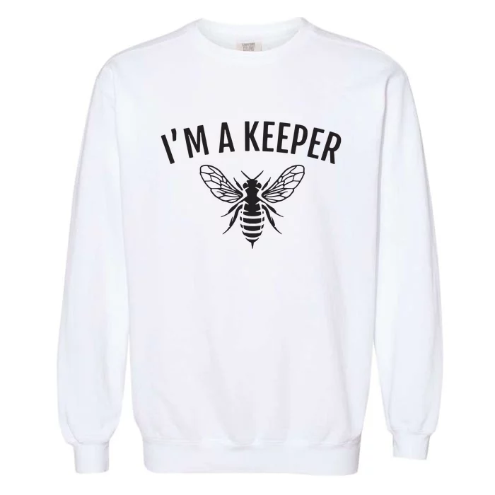 Honey Bee Apiarist Funny Beekeeping Beekeeper Garment-Dyed Sweatshirt