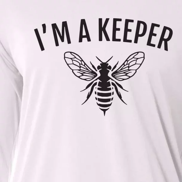 Honey Bee Apiarist Funny Beekeeping Beekeeper Cooling Performance Long Sleeve Crew