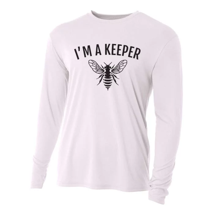 Honey Bee Apiarist Funny Beekeeping Beekeeper Cooling Performance Long Sleeve Crew