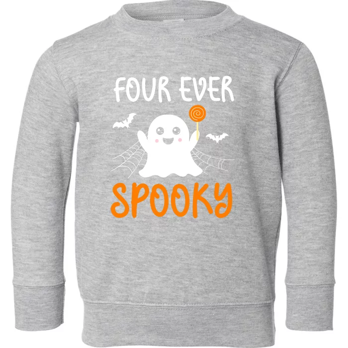 Halloween Birthday Boy Fors Spooky Season Toddler Sweatshirt