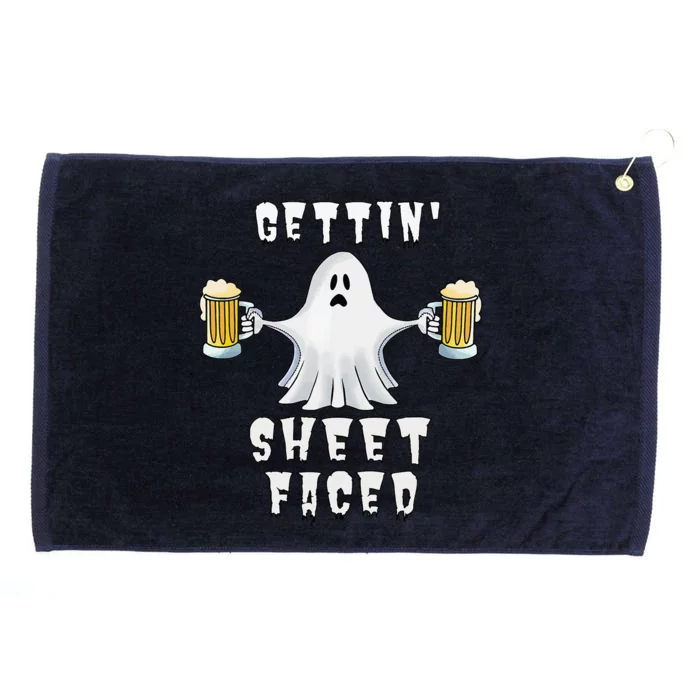 Halloween B.oos B.ooze Beer Drinking A.lcohol Ghost Grommeted Golf Towel