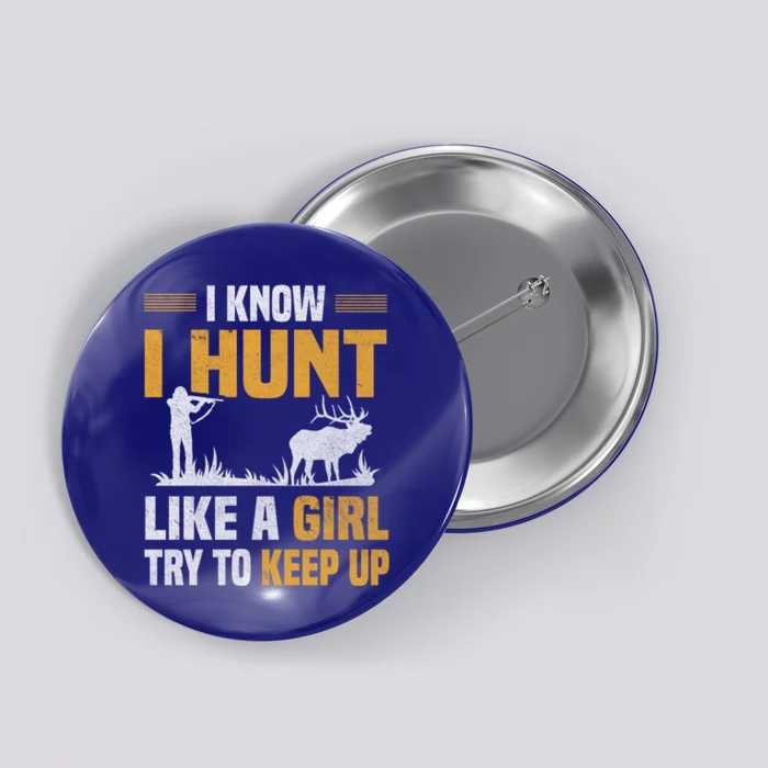 Hunting Big Bucks Animal Hunter Funny First Hunt Lesson Gift Button