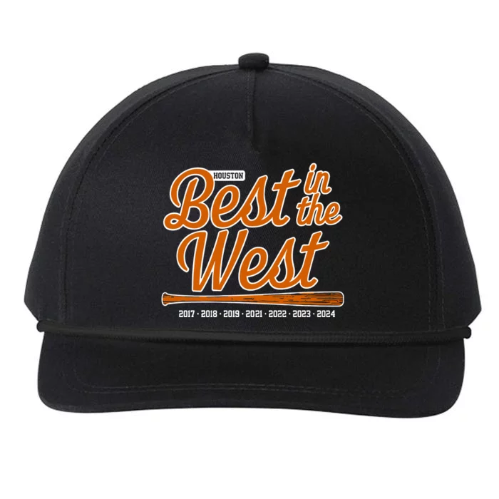 Houston Baseball Best In The West Snapback Five-Panel Rope Hat