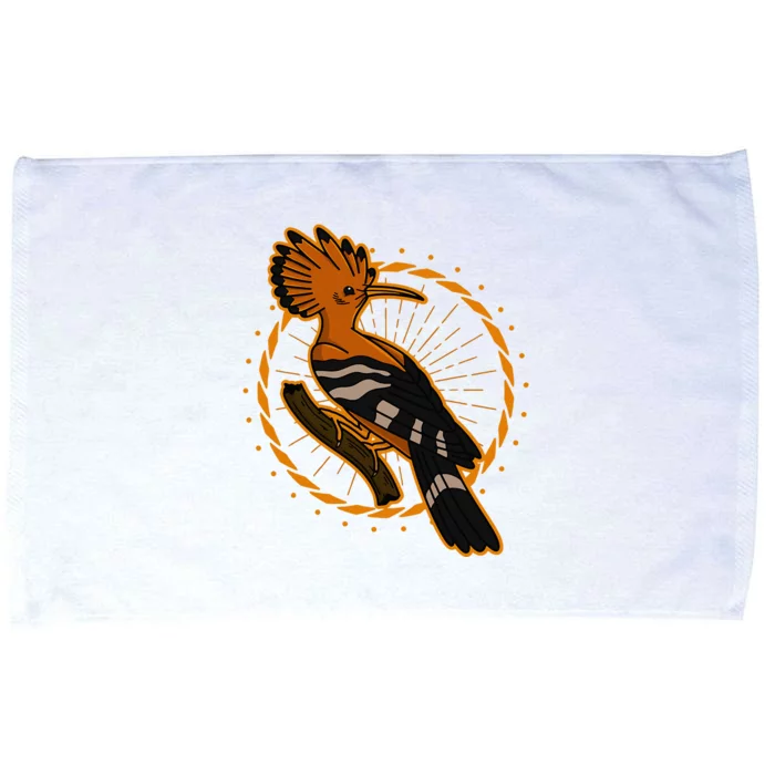 Hoopoe Biologist Biology Songbird Ornithologist Microfiber Hand Towel