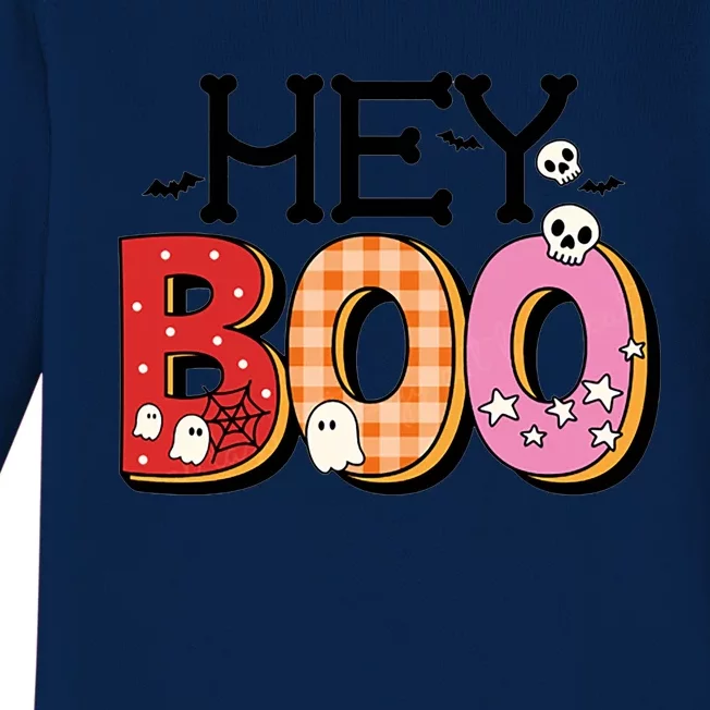 Hey Boo Boo Jee Baby Long Sleeve Bodysuit