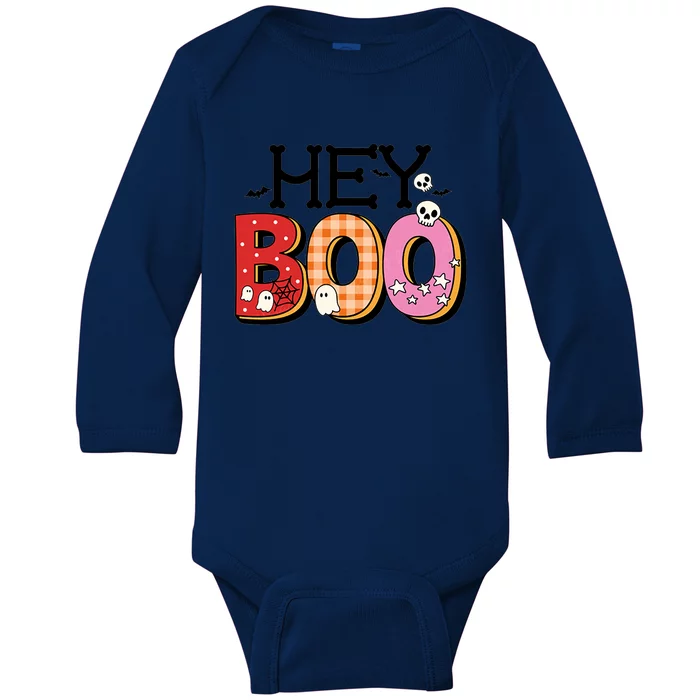 Hey Boo Boo Jee Baby Long Sleeve Bodysuit