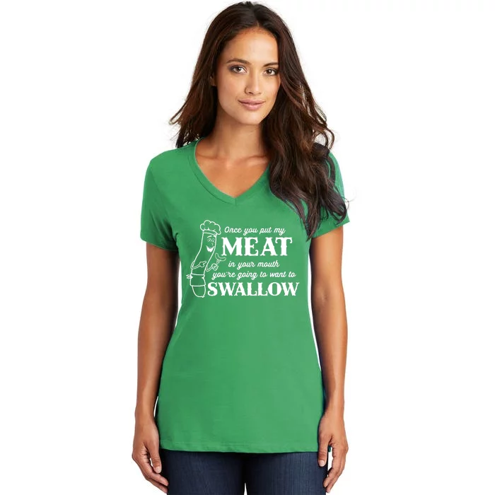 Handmade Bbq Barbecue Women's V-Neck T-Shirt