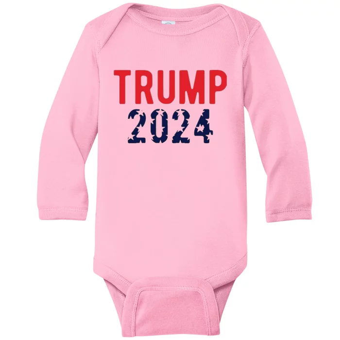 He'll be Back Trump 2024 Sticker gift Classic . Baby Long Sleeve