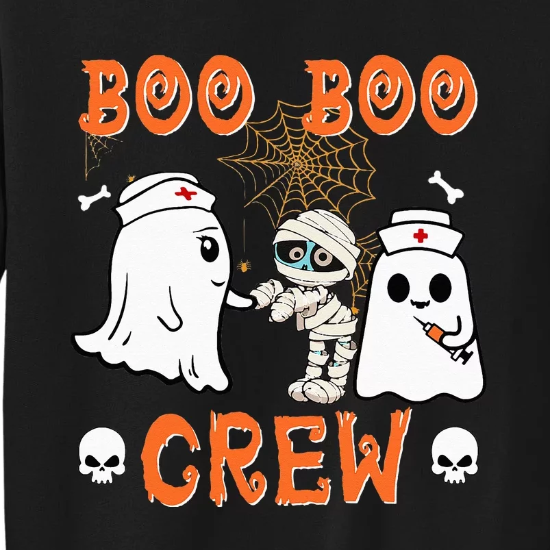 halloween boo boo crew nurse ghost scared mummy zombie Sweatshirt