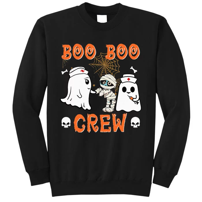 halloween boo boo crew nurse ghost scared mummy zombie Tall Sweatshirt