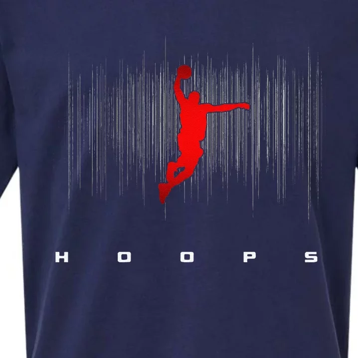 Hoops Basketball Basketball Funny Sueded Cloud Jersey T-Shirt