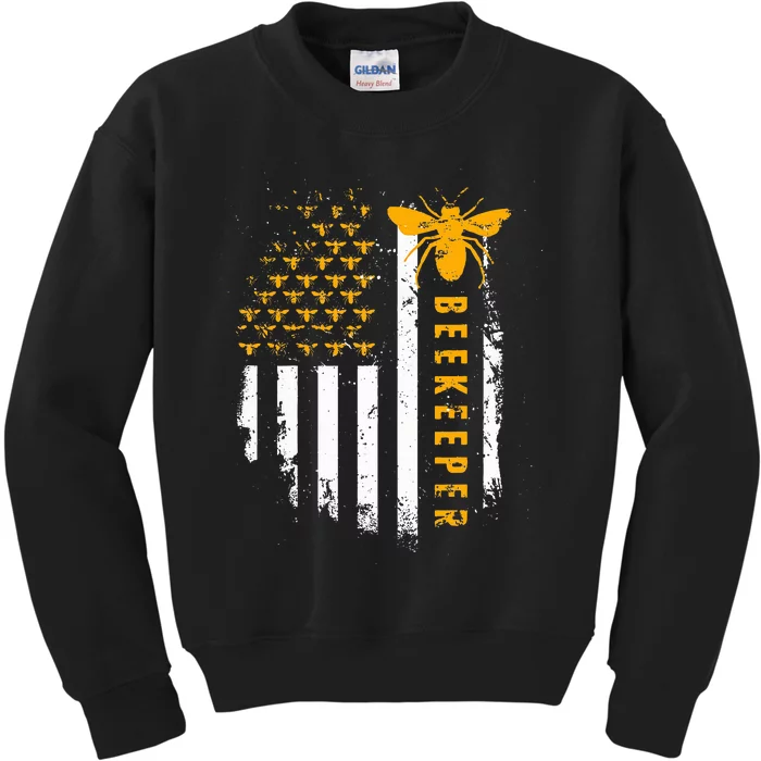 Honey Bee beekeeping hive Beekeeper Kids Sweatshirt