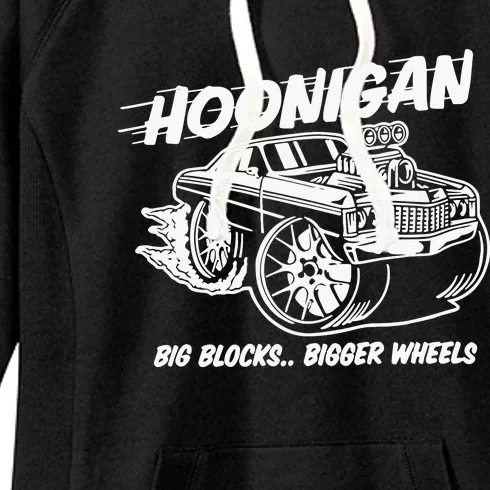 Hoonigan Big Blocks Bigger Wheels Women's Fleece Hoodie