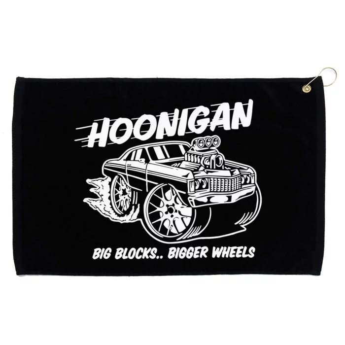 Hoonigan Big Blocks Bigger Wheels Grommeted Golf Towel