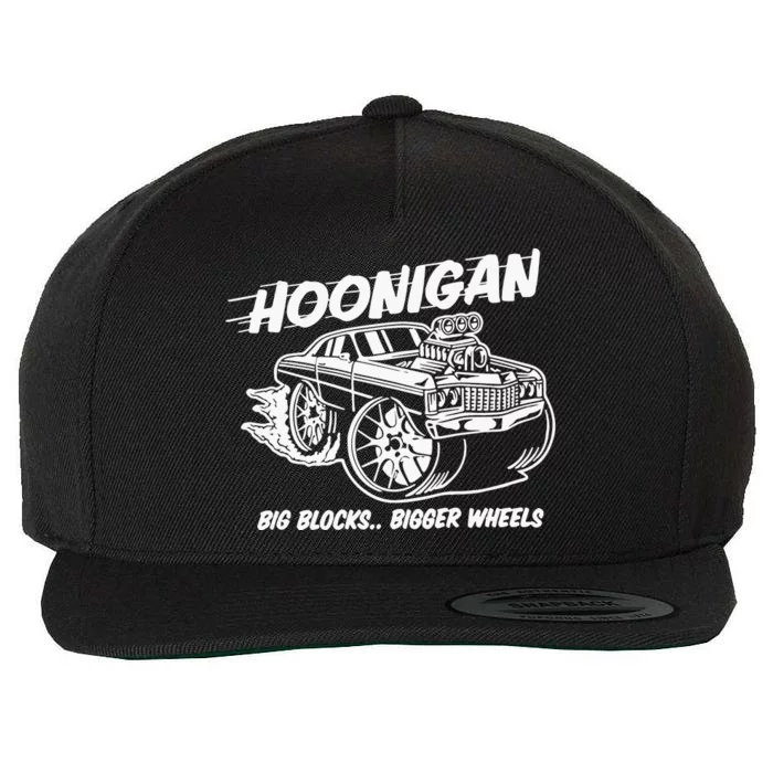 Hoonigan Big Blocks Bigger Wheels Wool Snapback Cap