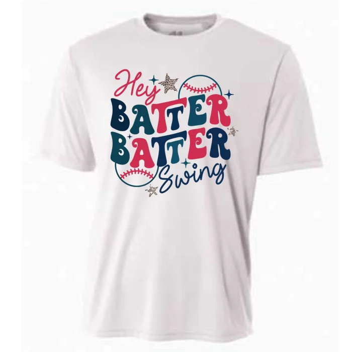 Hey Batter Batter Swing Cooling Performance Crew T-Shirt