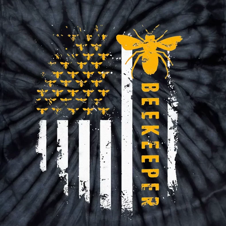 Honey Bee Beekeeping Flag US Beekeeper Tie-Dye T-Shirt