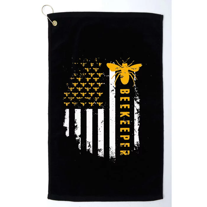 Honey Bee Beekeeping Flag US Beekeeper Platinum Collection Golf Towel