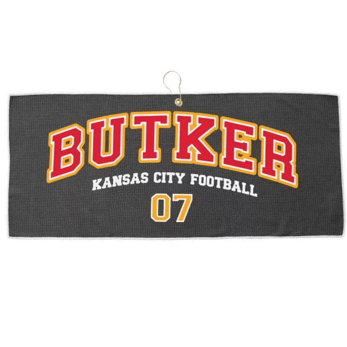 Harrison Butker Butker Kansas City Football Large Microfiber Waffle Golf Towel