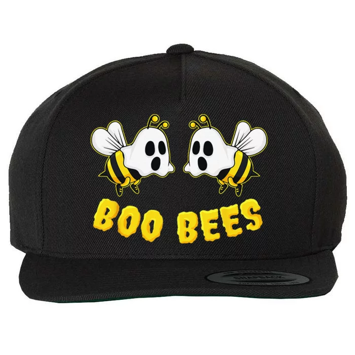 Halloween Boo Bees Matching Couples Funny Wool Snapback Cap