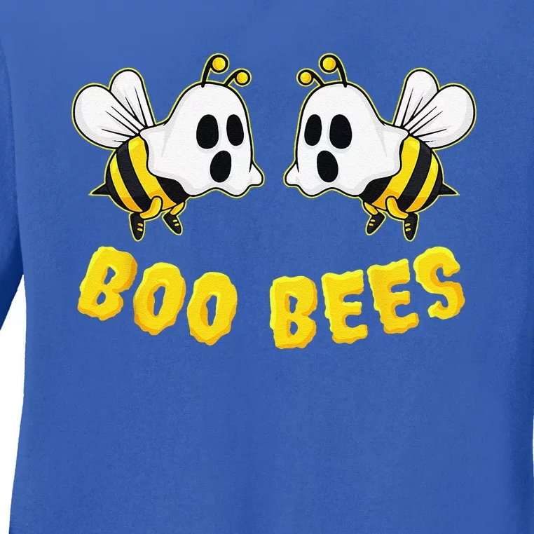 Halloween Boo Bees Matching Couples Funny Ladies Long Sleeve Shirt