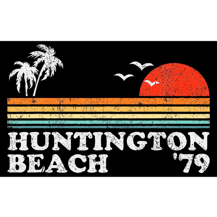 Huntington Beach California Retro Surfing 70S Gift Bumper Sticker