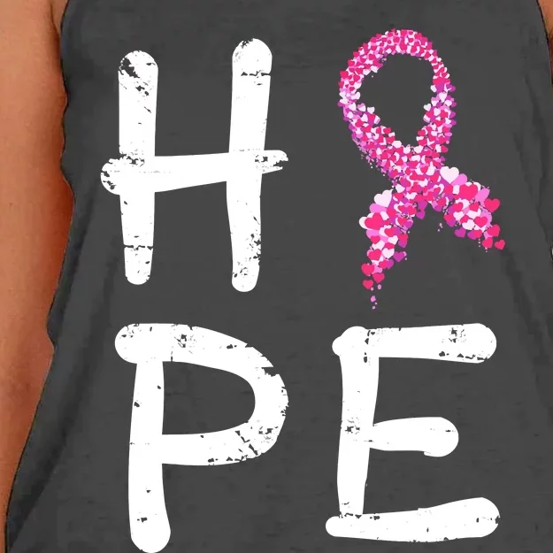 Hope Breast Cancer Women's Knotted Racerback Tank