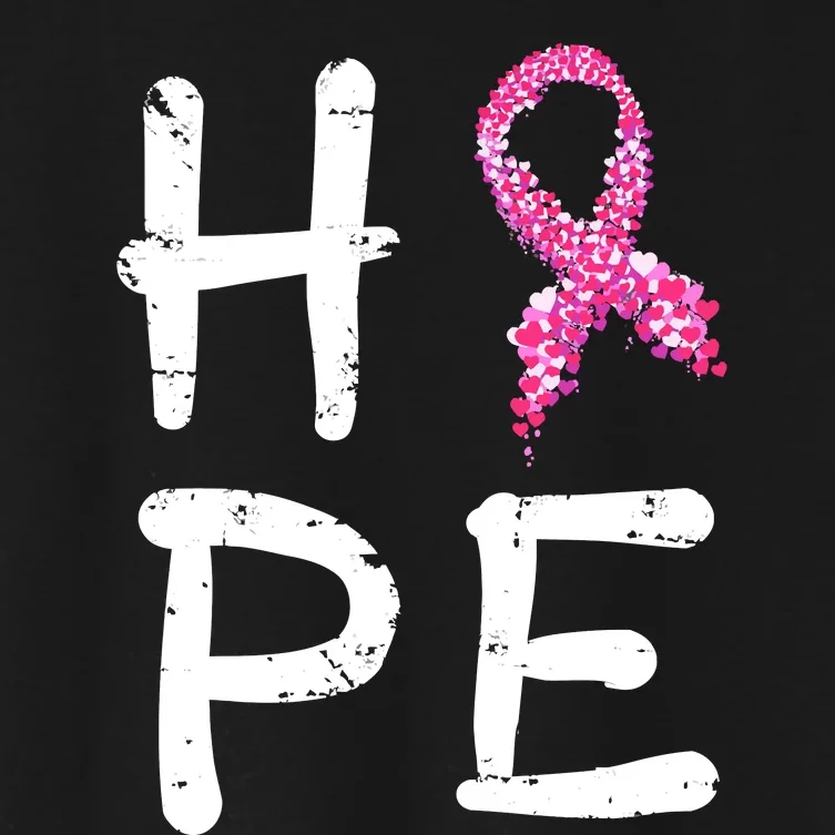 Hope Breast Cancer Women's Crop Top Tee