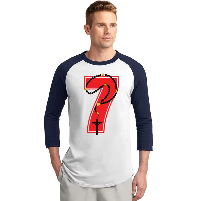 Harrison Butker Christian Football Player Number 7 Baseball Sleeve Shirt