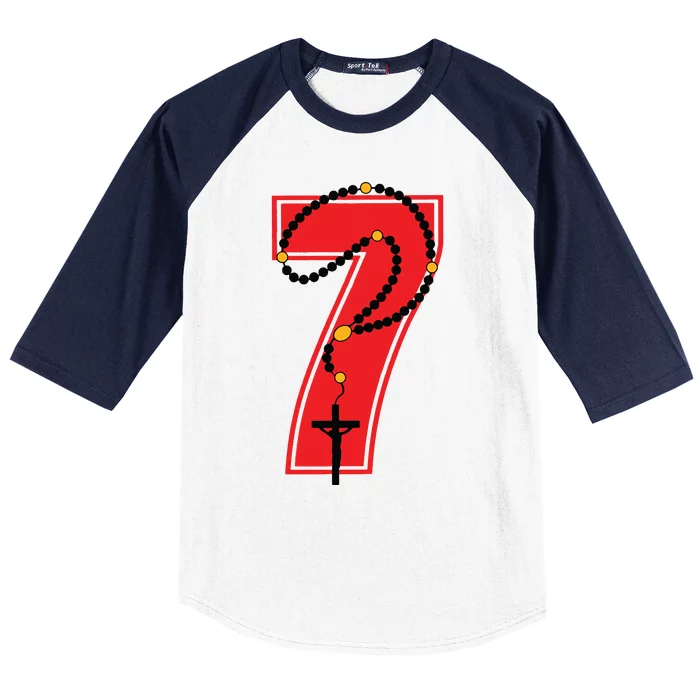 Harrison Butker Christian Football Player Number 7 Baseball Sleeve Shirt