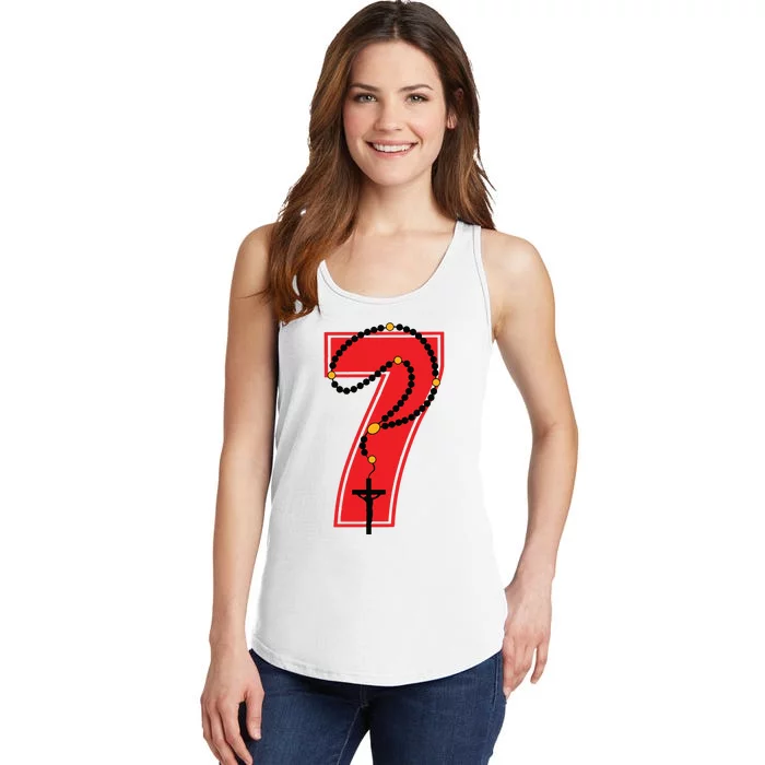 Harrison Butker Christian Football Player Number 7 Ladies Essential Tank