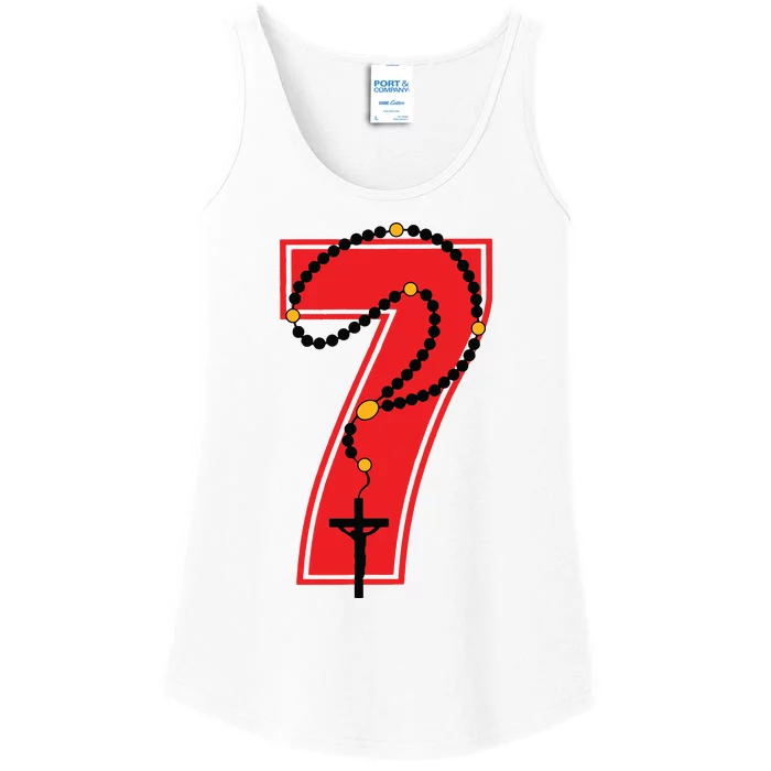 Harrison Butker Christian Football Player Number 7 Ladies Essential Tank