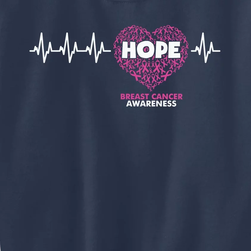 Hope Breast Cancer Awareness Kids Sweatshirt