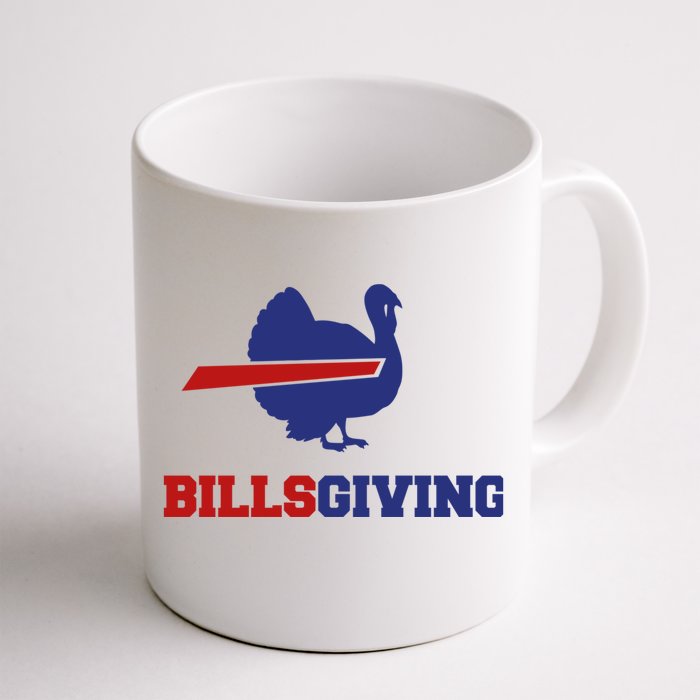 Happy Billsgiving Chicken Football Thanksgiving Front & Back Coffee Mug