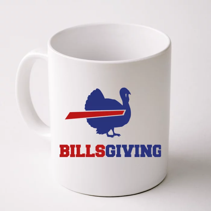 Happy Billsgiving Chicken Football Thanksgiving Front & Back Coffee Mug