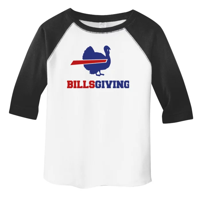 Happy Billsgiving Chicken Football Thanksgiving Toddler Fine Jersey T-Shirt