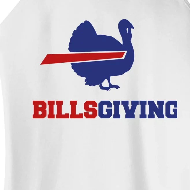 Happy Billsgiving Chicken Football Thanksgiving Women’s Perfect Tri Rocker Tank