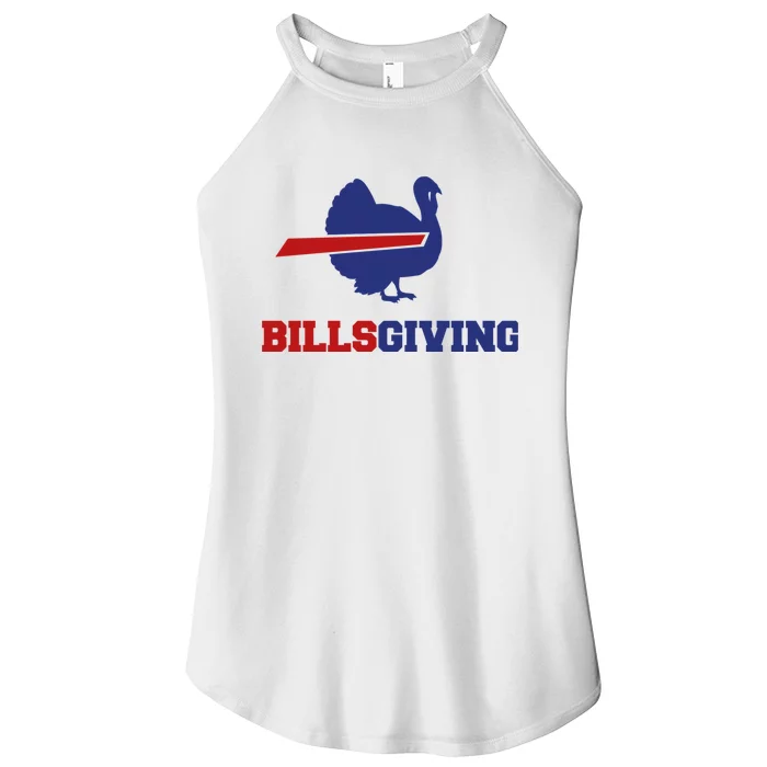 Happy Billsgiving Chicken Football Thanksgiving Women’s Perfect Tri Rocker Tank