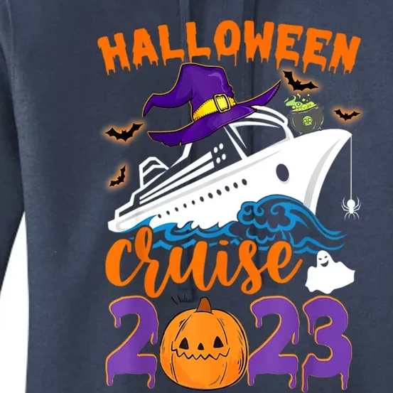 Halloween Boo Cruise Squad Cruising Crew Spooky Season Gift Women's Pullover Hoodie