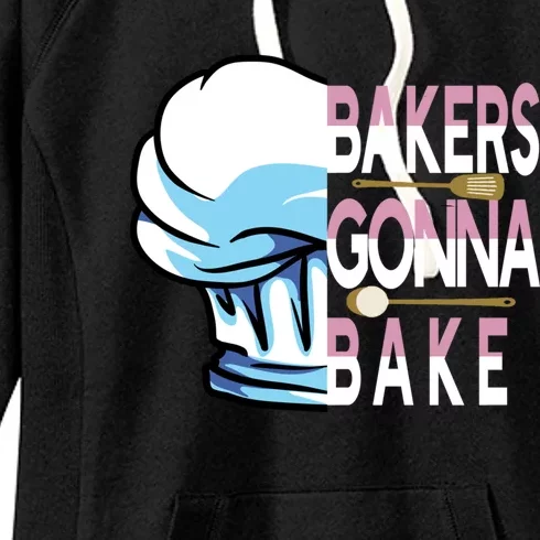 Holiday Baking Competition Chefs Hat Bakers Gonna Bake Gift Women's Fleece Hoodie