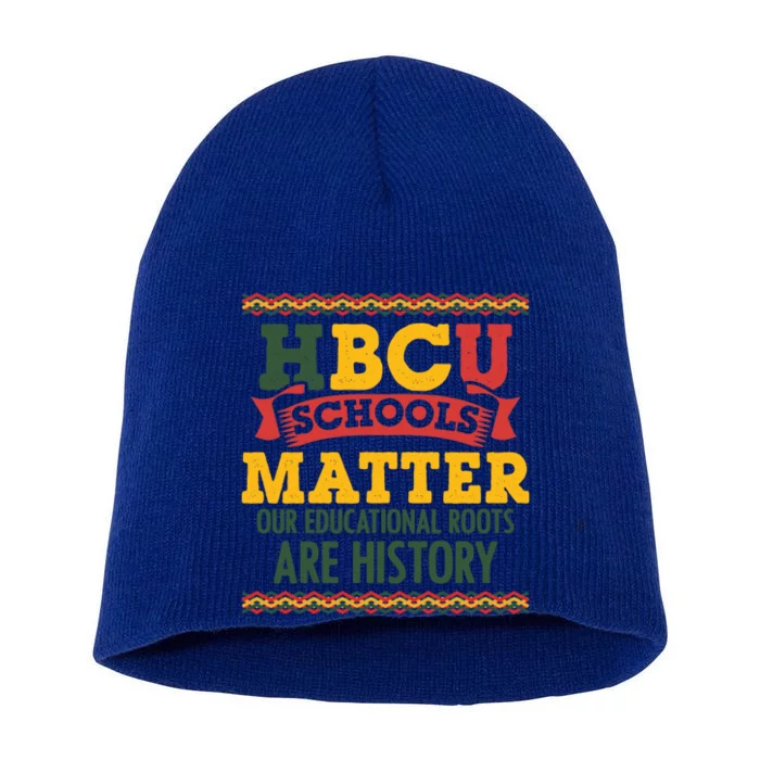 Hbcu Black College School Matters African American Student Gift Short Acrylic Beanie